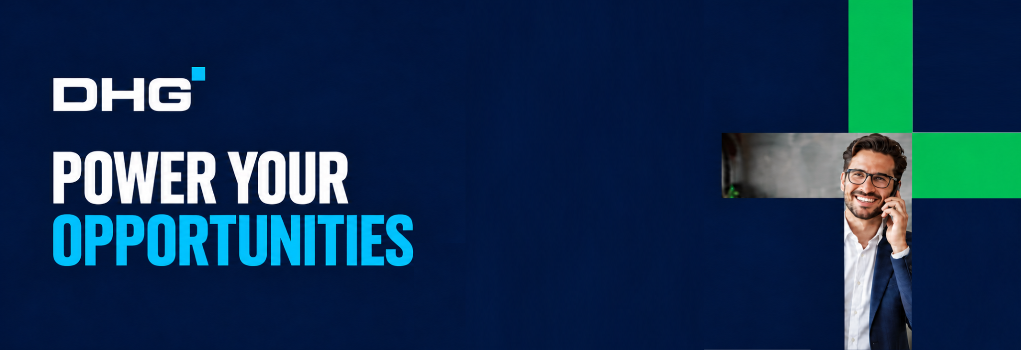 DHG corporate banner — Power Your Opportunities
